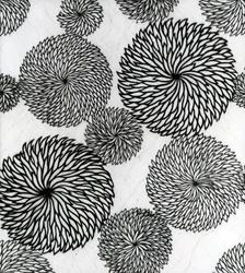 Chrysanthèmes, un pochoir pour l